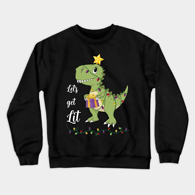 Let's Get Lit Christmas Crewneck Sweatshirt by MasliankaStepan